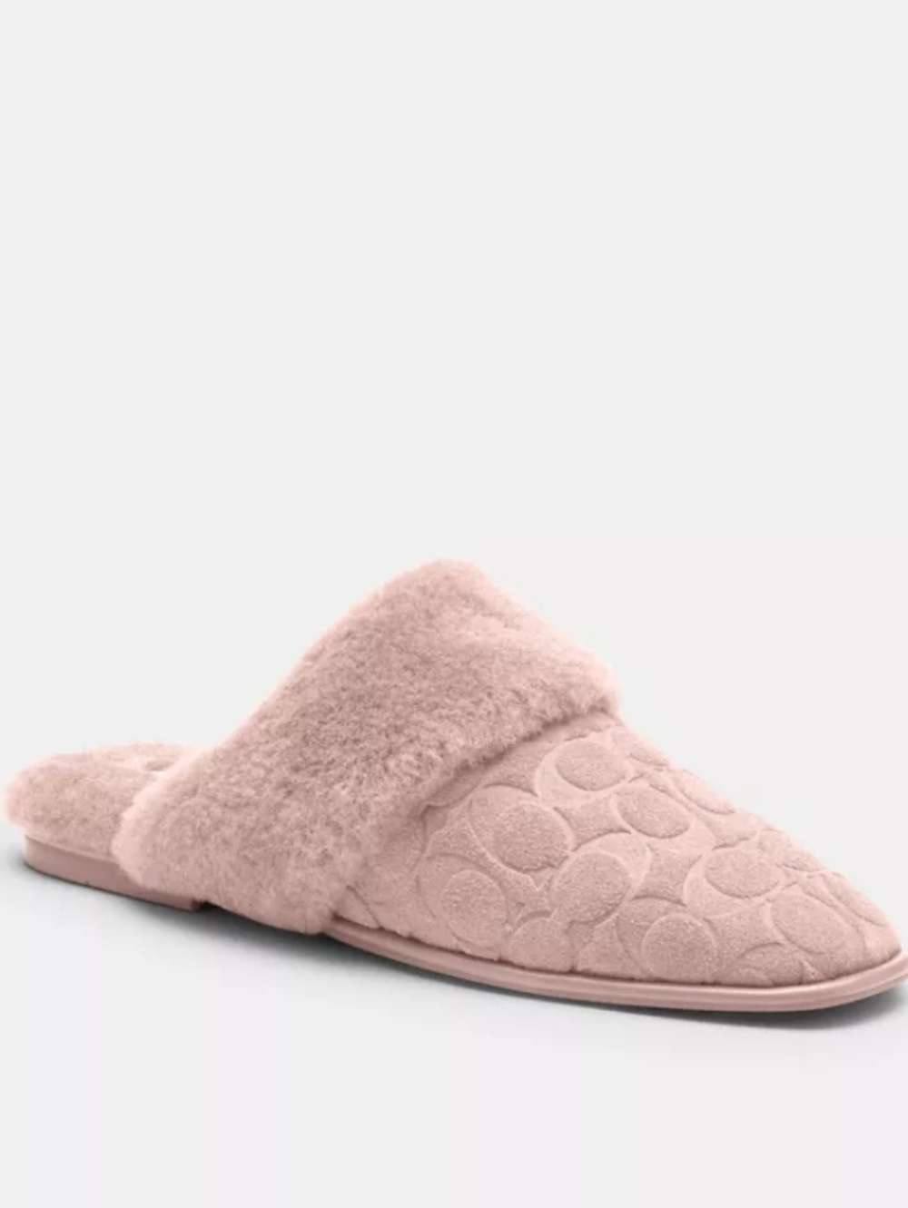 COACH SIGNATURE SHERPA MULES